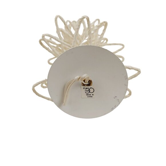 Department 56 Cream Christmas Village String Tree Forrest Set Of 3 Rustic Vintag - Picture 6 of 8